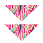 Pastel Zebra Pattern Print Dog Bandana
