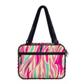 Pastel Zebra Pattern Print Double Strap Bible Bag