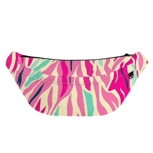 Pastel Zebra Pattern Print Fanny Pack