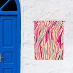 Pastel Zebra Pattern Print Garden Flag