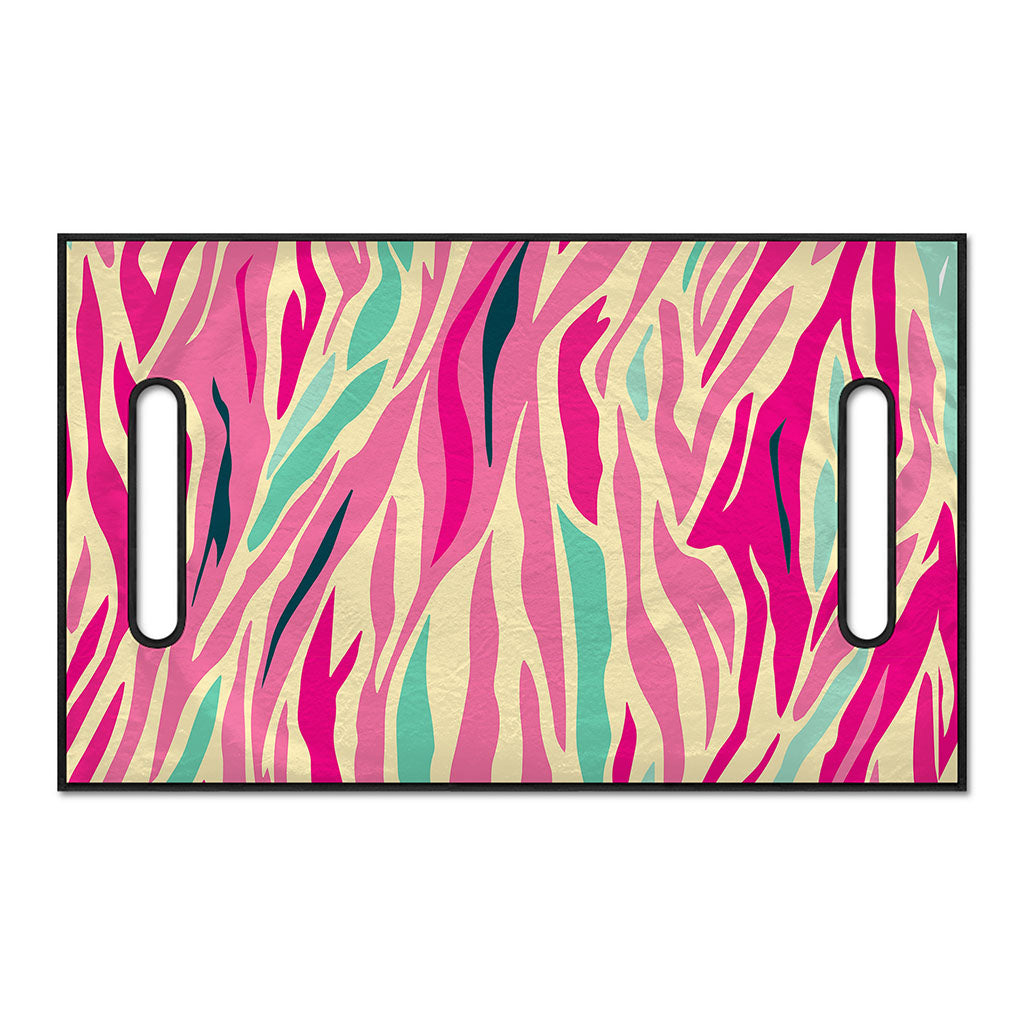 Pastel Zebra Pattern Print Golf Cart Seat Cover