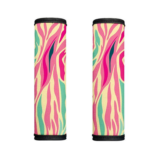 Pastel Zebra Pattern Print Handle Covers