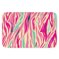 Pastel Zebra Pattern Print Indoor Door Mat