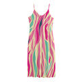 Pastel Zebra Pattern Print Jersey Midi Cami Dress