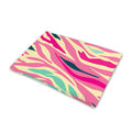 Pastel Zebra Pattern Print Pet Cooling Mat Cover