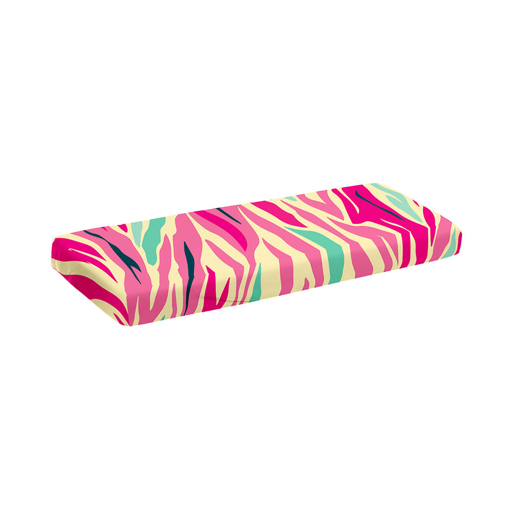 Pastel Zebra Pattern Print Piano Keyboard Cover