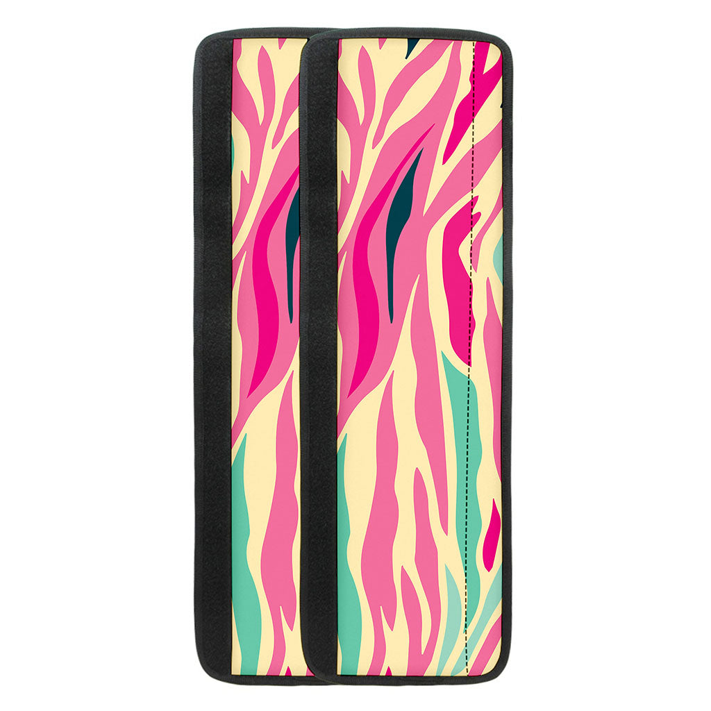 Pastel Zebra Pattern Print Refrigerator Handle Covers