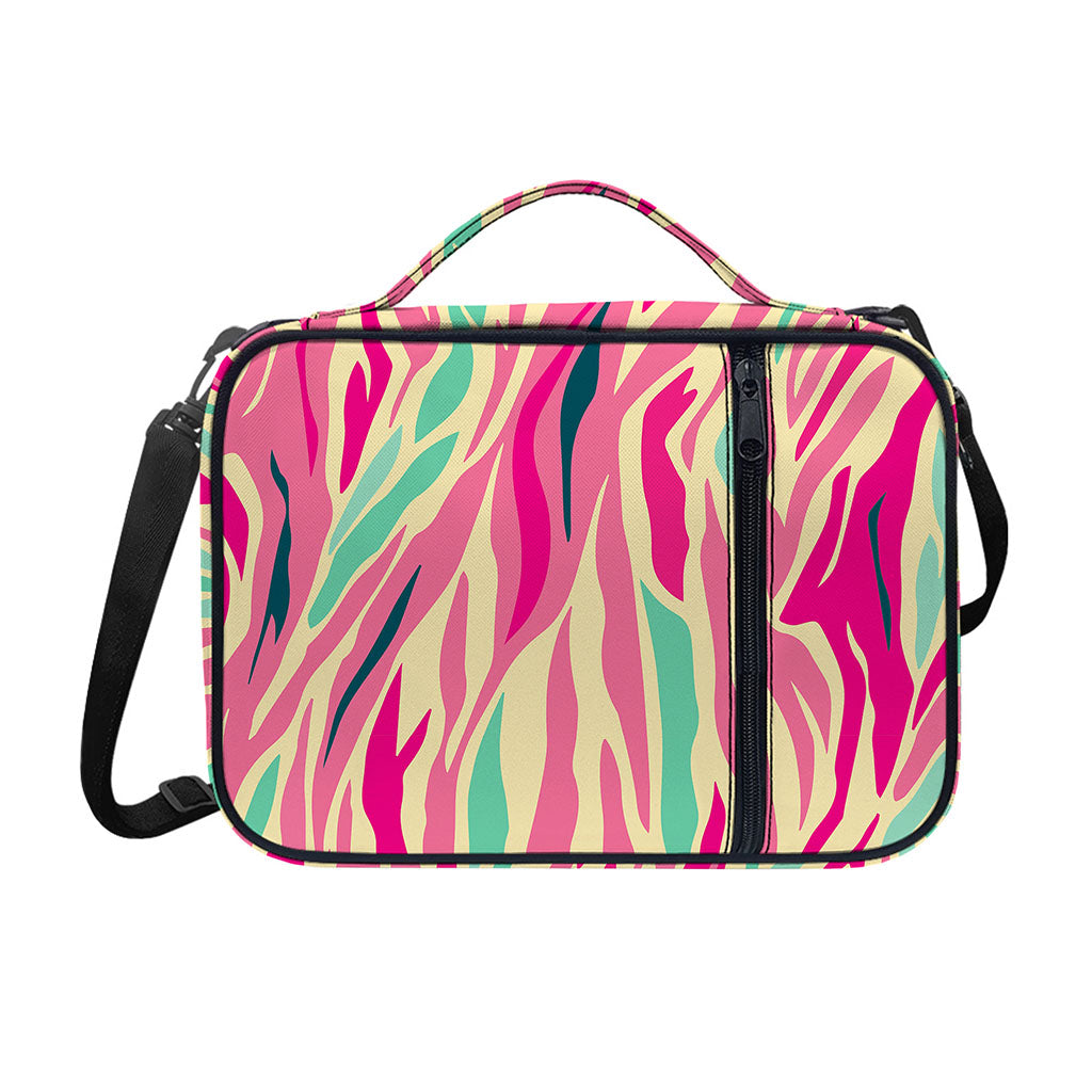 Pastel Zebra Pattern Print Shoulder Strap Bible Bag