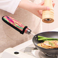 Pastel Zebra Pattern Print Skillet Handle Cover