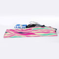 Pastel Zebra Pattern Print Sports Towel