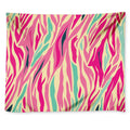 Pastel Zebra Pattern Print Tapestry
