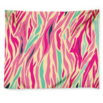 Pastel Zebra Pattern Print Tapestry