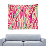 Pastel Zebra Pattern Print Tapestry