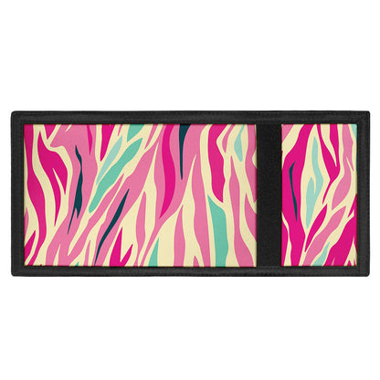 Pastel Zebra Pattern Print Trifold Wallet