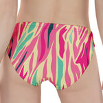 Pastel Zebra Pattern Print Women's Panties