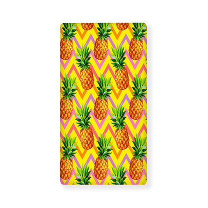 Pastel Zig Zag Pineapple Pattern Print Baby Crib Sheet