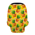 Pastel Zig Zag Pineapple Pattern Print Baby Seat Cover