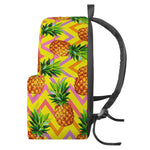Pastel Zig Zag Pineapple Pattern Print Backpack