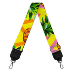 Pastel Zig Zag Pineapple Pattern Print Bag Strap