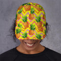 Pastel Zig Zag Pineapple Pattern Print Baseball Cap