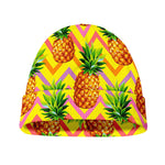 Pastel Zig Zag Pineapple Pattern Print Beanie