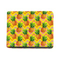 Pastel Zig Zag Pineapple Pattern Print Bifold Wallet