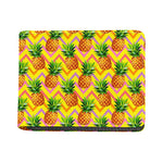 Pastel Zig Zag Pineapple Pattern Print Bifold Wallet