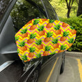 Pastel Zig Zag Pineapple Pattern Print Car Side Mirror Covers