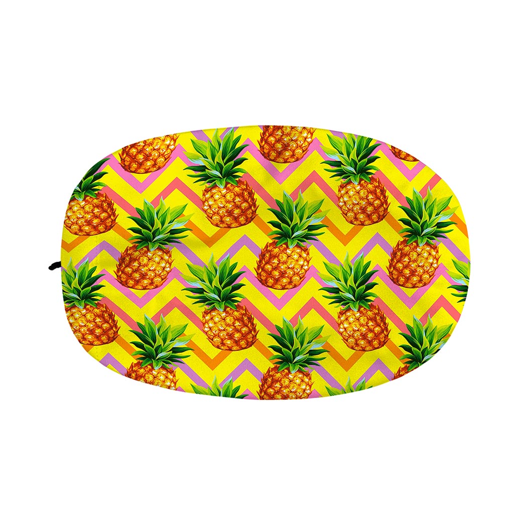 Pastel Zig Zag Pineapple Pattern Print Car Side Mirror Covers