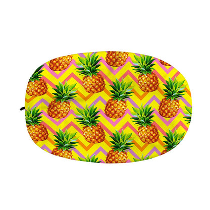 Pastel Zig Zag Pineapple Pattern Print Car Side Mirror Covers