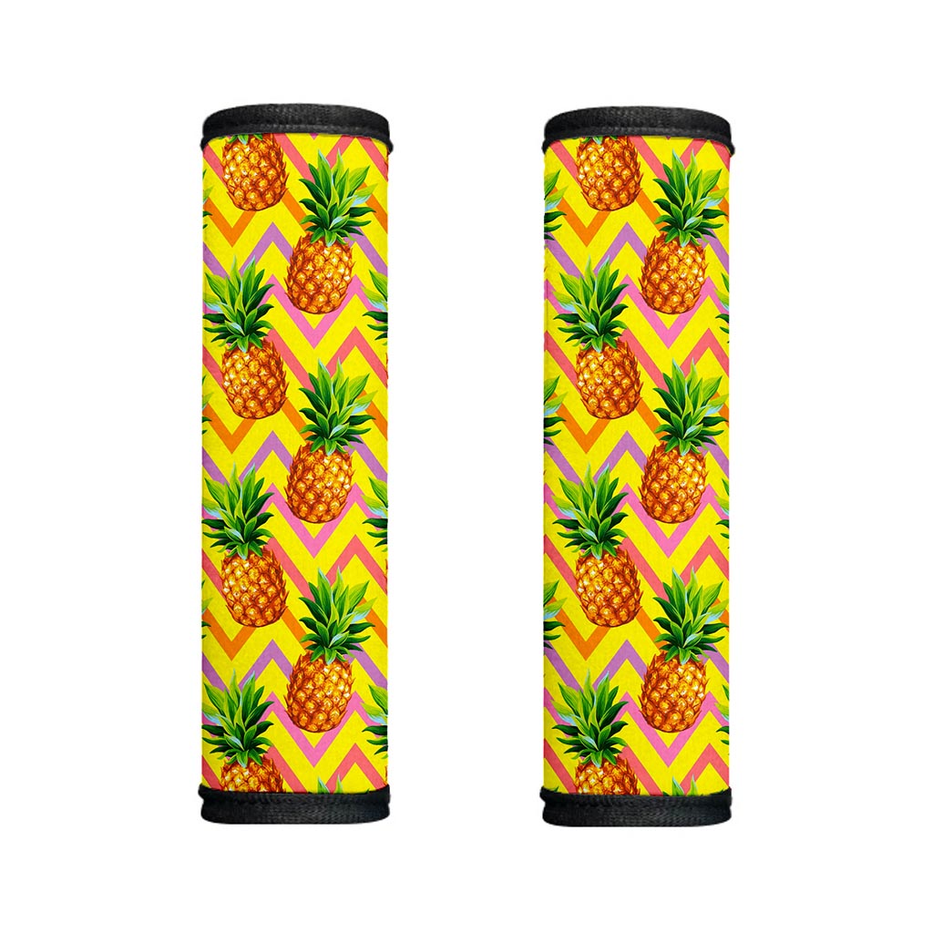 Pastel Zig Zag Pineapple Pattern Print Handle Covers