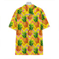 Pastel Zig Zag Pineapple Pattern Print Hawaiian Shirt