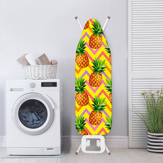 Pastel Zig Zag Pineapple Pattern Print Ironing Board Cover