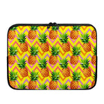 Pastel Zig Zag Pineapple Pattern Print Laptop Sleeve