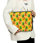 Pastel Zig Zag Pineapple Pattern Print Laptop Sleeve