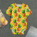 Pastel Zig Zag Pineapple Pattern Print Men's Bodysuit