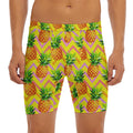 Pastel Zig Zag Pineapple Pattern Print Men's Long Boxer Briefs