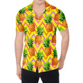 Pastel Zig Zag Pineapple Pattern Print Men's Shirt