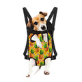 Pastel Zig Zag Pineapple Pattern Print Pet Carrier Backpack