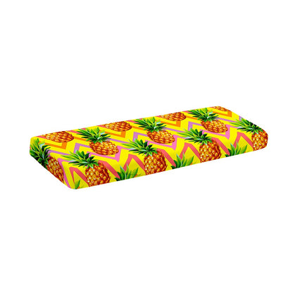 Pastel Zig Zag Pineapple Pattern Print Piano Keyboard Cover