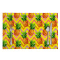 Pastel Zig Zag Pineapple Pattern Print Placemat