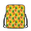 Pastel Zig Zag Pineapple Pattern Print Rectangular Crossbody Bag
