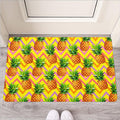 Pastel Zig Zag Pineapple Pattern Print Rubber Doormat