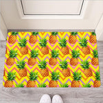 Pastel Zig Zag Pineapple Pattern Print Rubber Doormat