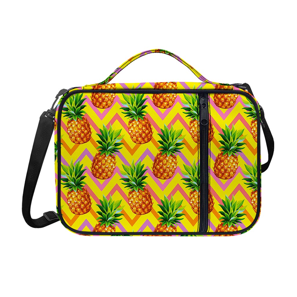 Pastel Zig Zag Pineapple Pattern Print Shoulder Strap Bible Bag