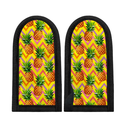 Pastel Zig Zag Pineapple Pattern Print Skillet Handle Cover