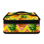 Pastel Zig Zag Pineapple Pattern Print Small Lunch Bag