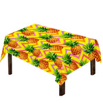 Pastel Zig Zag Pineapple Pattern Print Tablecloth