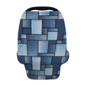 Patchwork Denim Jeans Pattern Print Baby Seat Cover