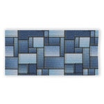 Patchwork Denim Jeans Pattern Print Beach Towel